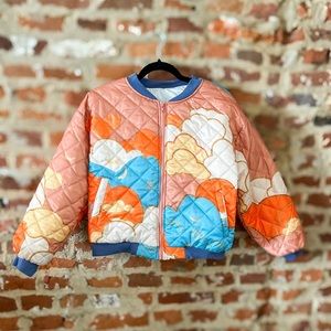 Vintage Inspired Women’s Lightweight Colorful Cloud Bomber (new without tag)